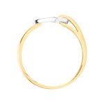 Ring 750/18 K Yellow Gold Heart with Cubic Zirconia - 08SA801BZ