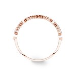 Bague or rosé 750/18 ct avec diamants 0.07ct H/si - RO24RG