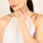 Ring 750/18 K Rose Gold with Diamonds 0.10 ct H/si, V-Form - RI-70099-RG