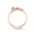 Bague or rosé 750/18 ct avec diamants 0.50 ct H/si - RI-69574-RG