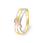 Damenring 750/18 K Tricolor - 1.7054.05