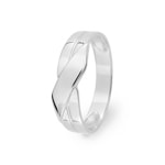 Damenring 750/18 K Weissgold