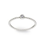 Bague or gris 750/18 ct avec diamant 0.03  ct H/si by CHRISTIAN - RI-101011-WG