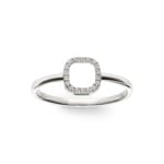 Ring 750/18 K White Gold with Diamonds 0.04 ct H/si - RO7WG