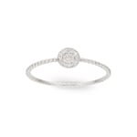 Bague or gris 750/18 ct avec diamant 0.06  ct H/si by CHRISTIAN - RI-101013-WG