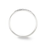 Bague or gris 750/18 ct avec diamants 0.08ct H/si - RO34WG