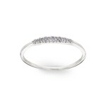 Bague or gris 750/18 ct avec diamants 0.08ct H/si - RO34WG