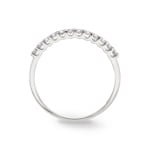 Bague or gris 750/18 ct avec diamants 0.25 ct H/si - RI-69264-WG
