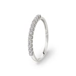 Ring 750/18 K White Gold with Diamonds 0.25 ct H/si