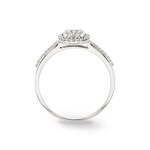 Ring 750/18 K White Gold with Diamonds 0.29 ct H/si - RI-55351-WG