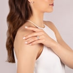 Ring 750/18 K White Gold with Diamonds 0.35 ct H/si - RI-55381-WG