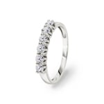 Damenring 750/18 K Weissgold mit Diamanten 0.50 ct H/si