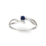 Ring 750/18 K White Gold with Sapphire - 08PL43GS