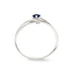 Ring 750/18 K White Gold with Sapphire - 08PL43GS