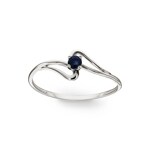 Ring 750/18 K White Gold with Sapphire - 08PO41GS