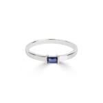 Damenring 750/18 K Weissgold mit Saphir Ø 54 - PR9488/2