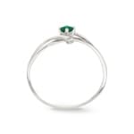 Ring 750/18 K White Gold with Emerald - 08PL43GE