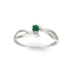 Ring 750/18 K White Gold with Emerald - 08PL43GE
