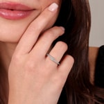 Ring 750/18 K Weissgold Fantasie mit Zirkonia - 08SA758GZ