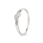 Damenring 750/18 K Weissgold mit Zirkonia, Fantasie
