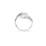 Ring 750/18 K White Gold with Cubic Zirconia Ø 56 - G082-1