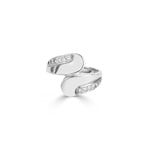 Ring 750/18 K White Gold with Cubic Zirconia Ø 56 - G082-1