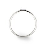 Ring 750/18 K Weissgold mit Zirkonia Solitär Baguette - 1.7135.Z1