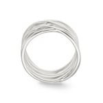 Damenring 925 Silber rhodiniert - 307286