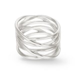 Damenring 925 Silber rhodiniert - 307286