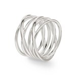 Damenring 925 Silber rhodiniert - 307286