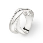 Damenring 925 Silber rhodiniert