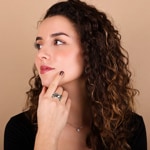 Damenring 925 Silber rhodiniert - 337371