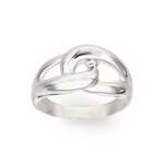 Damenring 925 Silber rhodiniert - 337531