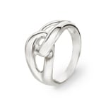 Damenring 925 Silber rhodiniert - 337531