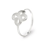 Damenring 925 Silber rhodiniert, Double Infinity
