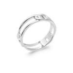 Bague Argent 925 Rhodie Figaro