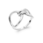 Damenring 925 Silber rhodiniert Maillons