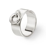 Damenring 925 Silber rhodiniert mit Anhänger - 337602