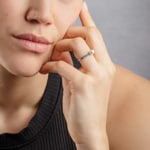 Damenring 925 Silber rhodiniert mit Kunstperle 7mm & Zirkonia - 337649