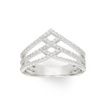 Damenring 925 Silber rhodiniert mit Zirkonia - 337657.1