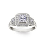 Ring 925 Silver rhodium-plated with Cubic Zirconia - 337027