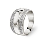 Ring 925 Silver rhodium-plated with Cubic Zirconia - 337019