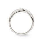 Damenring 925 Silber rhodiniert mit Zirkonia pavé - ASRZ50Z