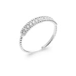 Bague Argent 925 Rhodie avec zircones
