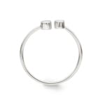 Damenring 925 Silber rhodiniert mit Zirkonia rund - 337686.1