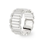 Damenring 925 Silber rhodiniert mit Zirkonia rund - 337706.1