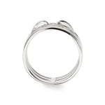 Ring 925 Silver rhodium-plated with round Cubic Zirconia - 337707.1