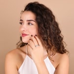 Damenring 925 Silber rhodiniert mit Zirkonia rund - ASRA132Z