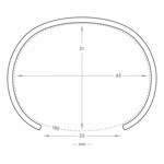 Daniel Wellington Classic Cuff Large - DW00400002