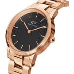 Daniel Wellington Iconic Link 28 Rose Gold Black - DW00100214